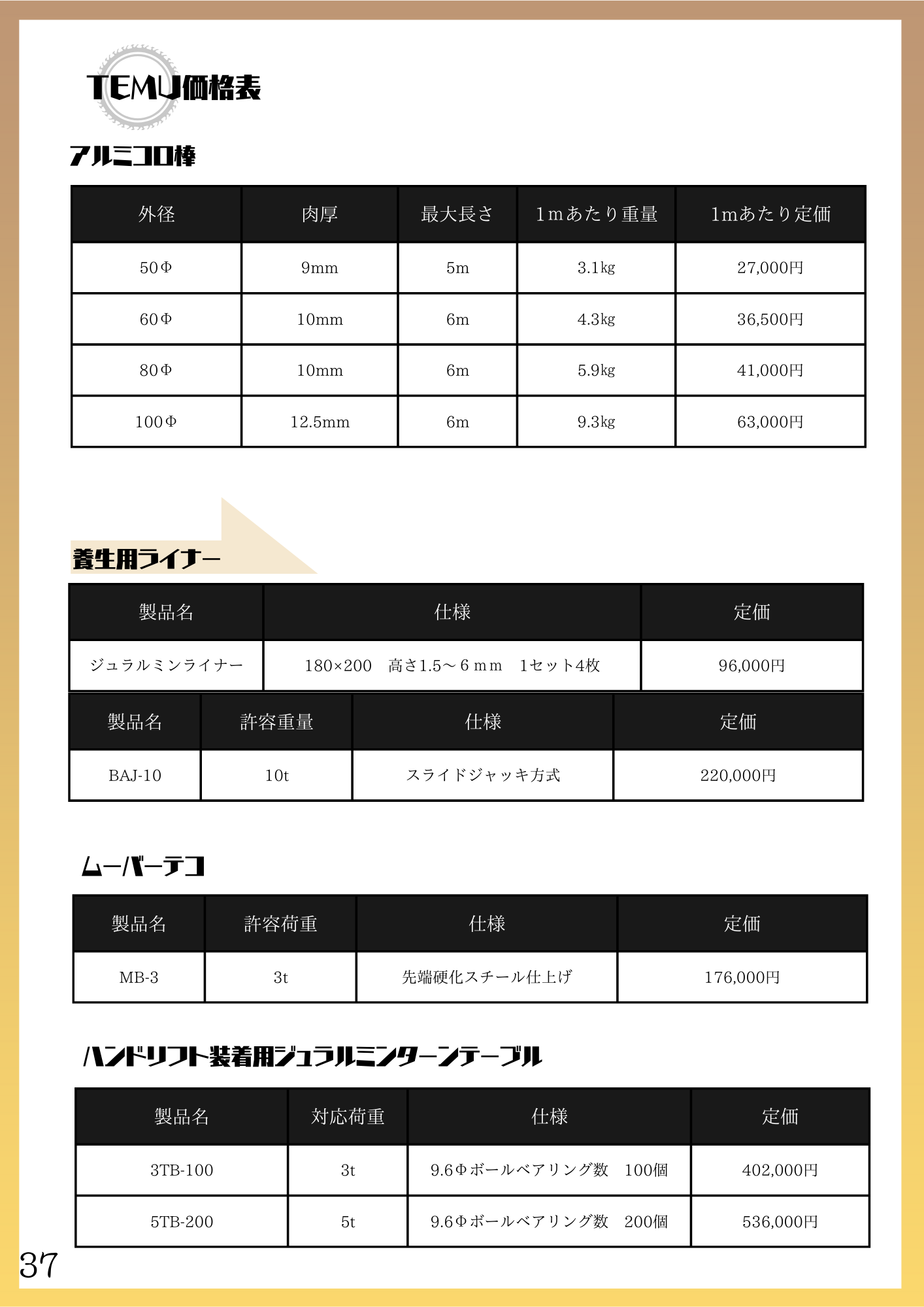 カタログ - 株式会社テム