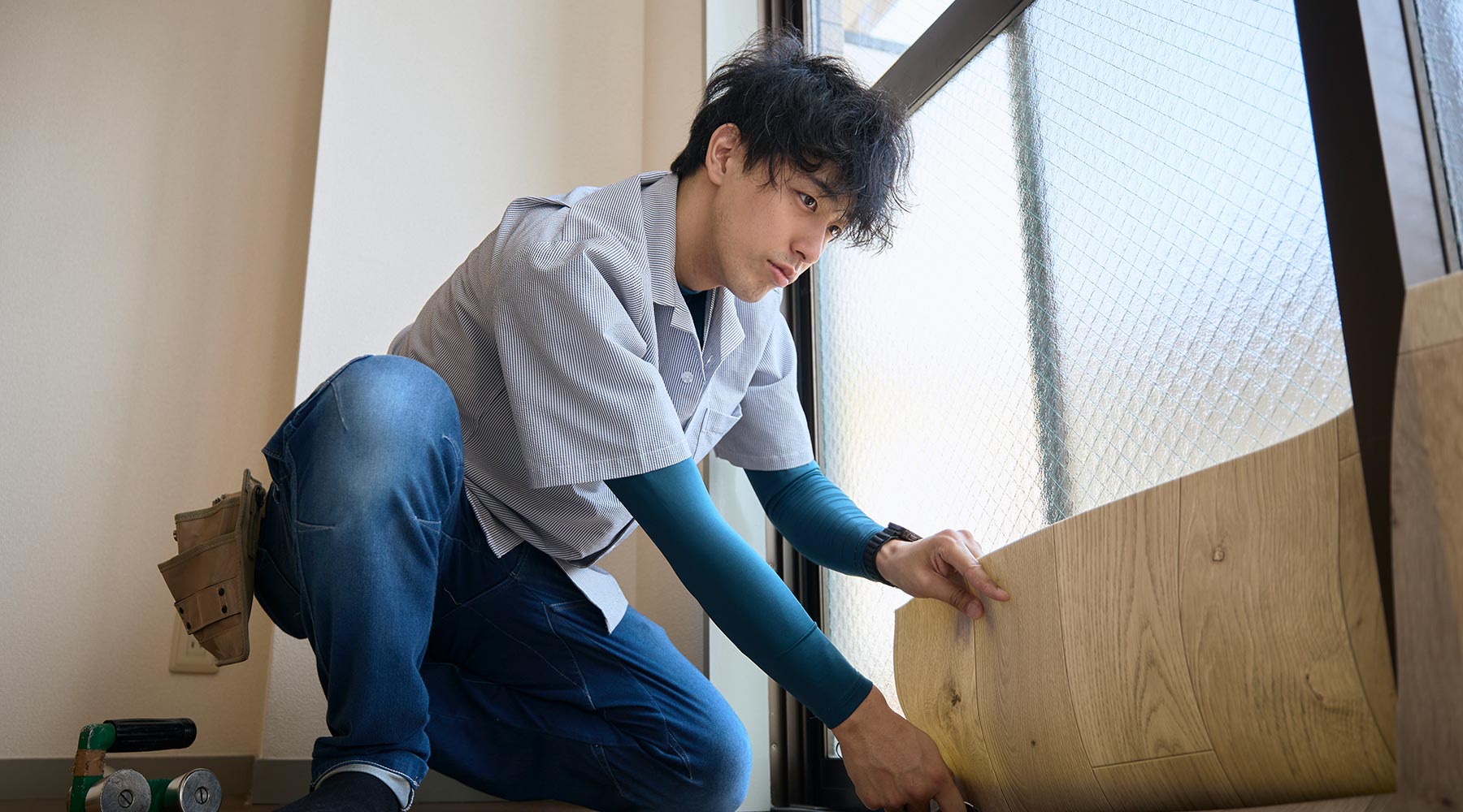 床の張替え施工 - Liberte